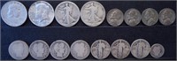 U.S. Silver Coins - Halves, Quarters, Dime & More