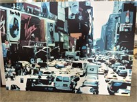 Abstract depiction of city life - 72” x 50.25”