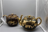 Two English Gibbons teapots