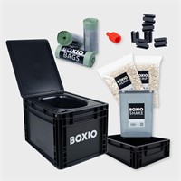 BOXIO MAX+ Starter Kit, portable camp toilet,