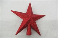 Red Glitter Star Tree Topper Clever Creations