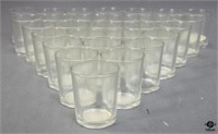 Large Lot of Clear Glass Votives