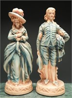 1940's New Art Wares Chalkware "Courting Couple"