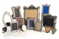 GROUP OF SILVERPLATED PICTURE FRAMES
