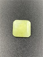 4.15 Carat Square Cut Green Emerald GIA