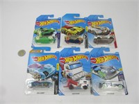 6 voitures hot wheels die cast