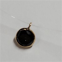 Certified 14K  Black Diamond(1ct) Necklace