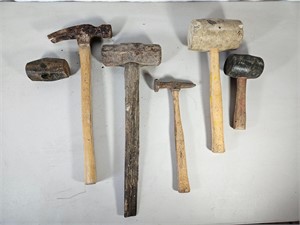 Lot of Hammers, Sledge, Rubber, Etc