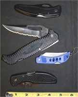 (4) Pocket Knives w/ Rostfrei Leader