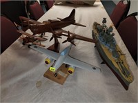 Wooden Planes & Model Kit Ship