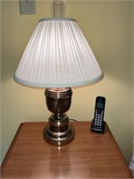 Vintage Bronzed Table Lamp w/ Shade