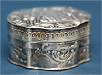 English Silver Patch Box