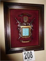 FRAMED DICKERSON COAT OF ARMS