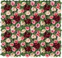 $230 Rose Flower Wall Backdrop - 6 Pcs 24" x 16"