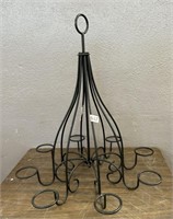 IRON CANDLE CHANDELIER & WALL HANGERS