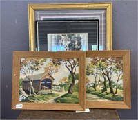 LARGE LOT OF VARIOUS FRAMED ART