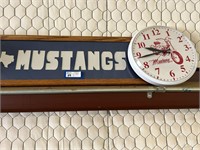 Mustang Motorcycle Clock & Wall Art