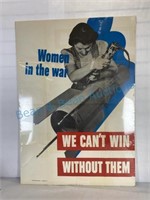 World War II poster women in the war 1942
