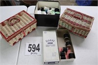 (2) Sewing Boxes & Thread(R1)
