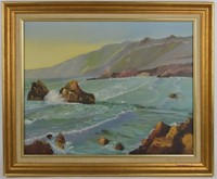 WESTERN SEASCAPE PAINTING SIGNED