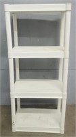 Plastic 4-Tier White Shelf