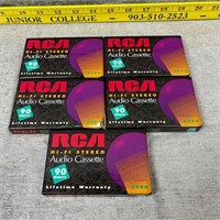 5 New RCA Audio Cassettes