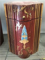 ORIENTAL ENAMELED KNIFE BOX