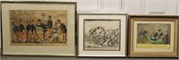 Group Of Antique Prints. Military. Honore Daumier