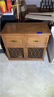 Midcentury cabinet - needs some tlc
, One glass