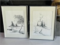 pair of LTD prints by Green Feather