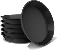 6 22In Black Pack Plant Saucer