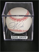 Certified Autographed Baseball- Doug Davis