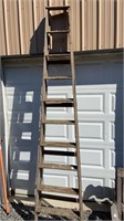 10 foot wooden step ladder