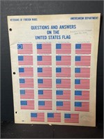 VTG Veteran Foreign Wars Q&A US Flag Book