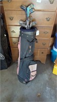 Golf bag and club set