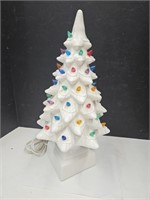Vintage Ceramic Christmas Tree with Base 17 3/4" h