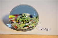 1970 Artist Signed Frog Sulphide Paperweight