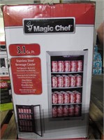 Magic Chef Stainless Steel Beverage Cooler