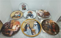 5 KNOWLES ROCKWELL PLATES & 2 TOYMAKER PLATE