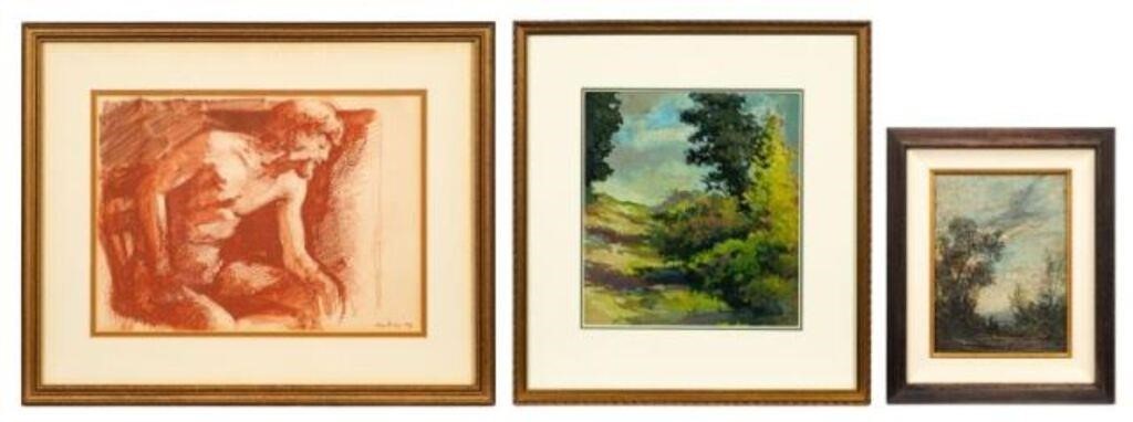 3 Pc. Lot of Artwork - Civitico, Lawrence, etc.