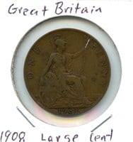 1908 Great Britain Large Cent