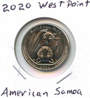 2020 West Point American Samoa U.S. Quarter