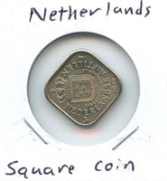 Netherlands Square Coin