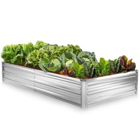 Galvanized Raised Garden Beds Outdoor // 6×3×1 ft