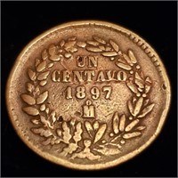 1897-Mo Mexico 1 Centavo