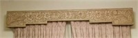 Hand carved window cornice boards, 6 in lot.