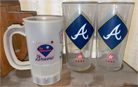 (2) 1994 Texaco Atlanta Braves Glasses, Richmond