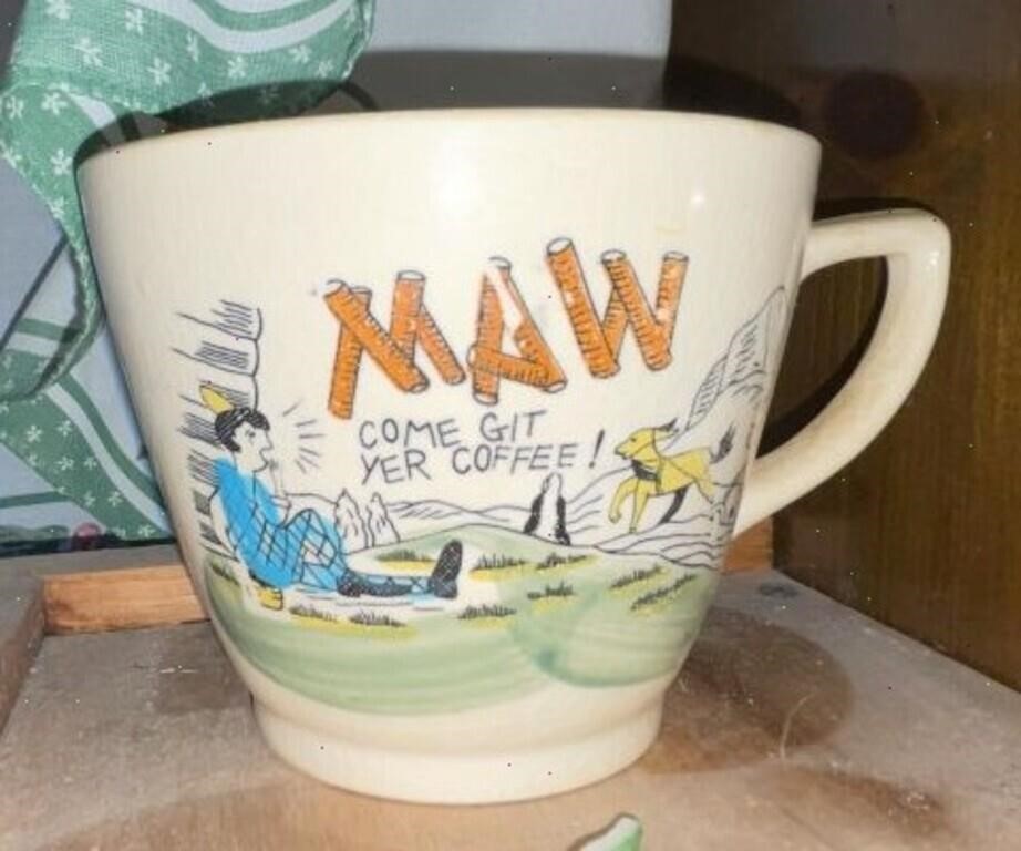 1930's Japan Whimsical "Maw" Coffee Cup