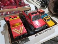 TONKA BUDY L  TRUCKS, DUMP TRUCKS, TRAILER