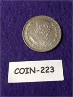 1958 PESO MEXICAN SILVER SEE PHOTO